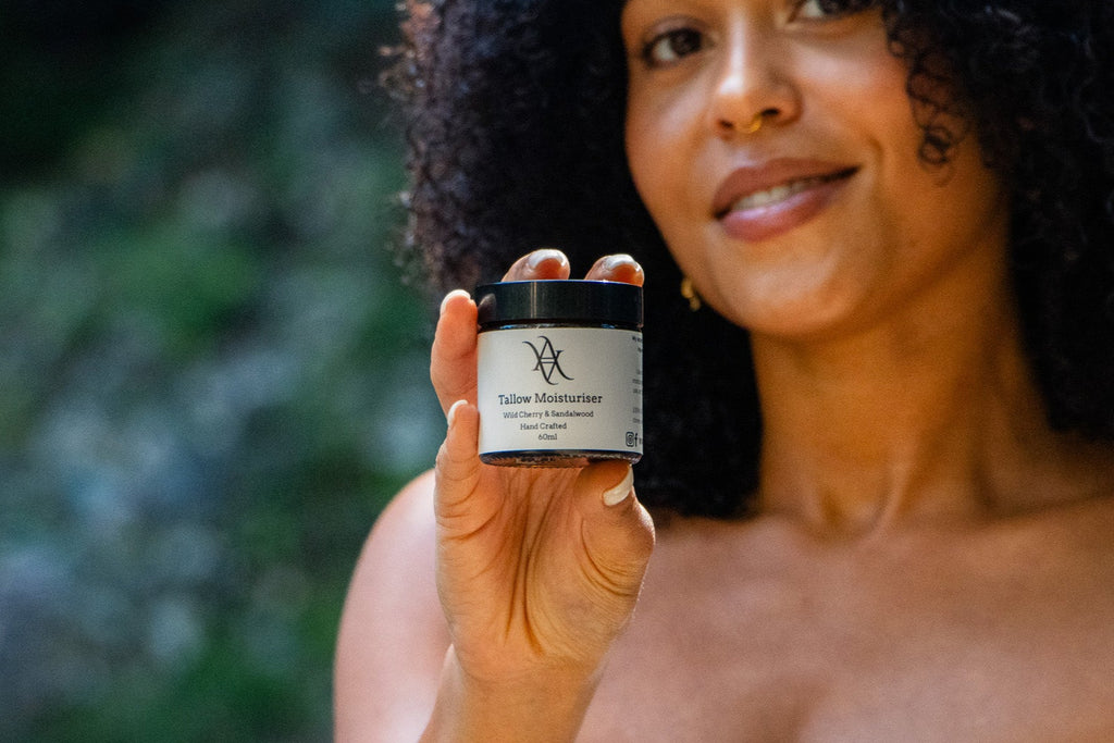 Aiya Skin Beef Tallow moisturiser in hand