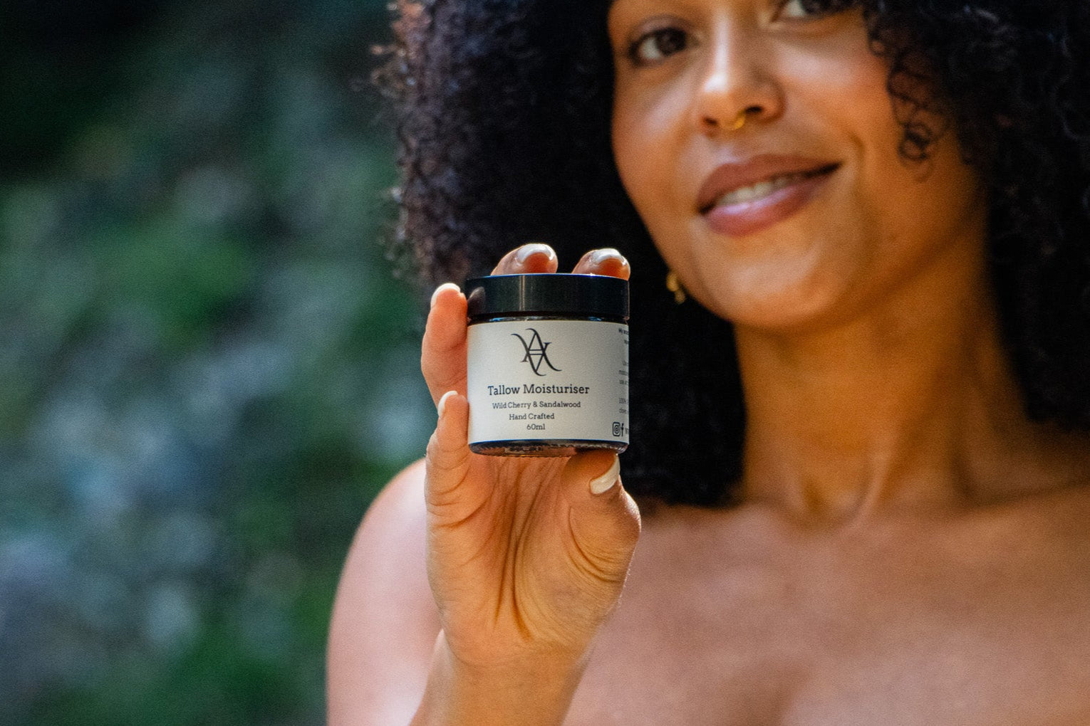 Aiya Skin Beef Tallow moisturiser in hand